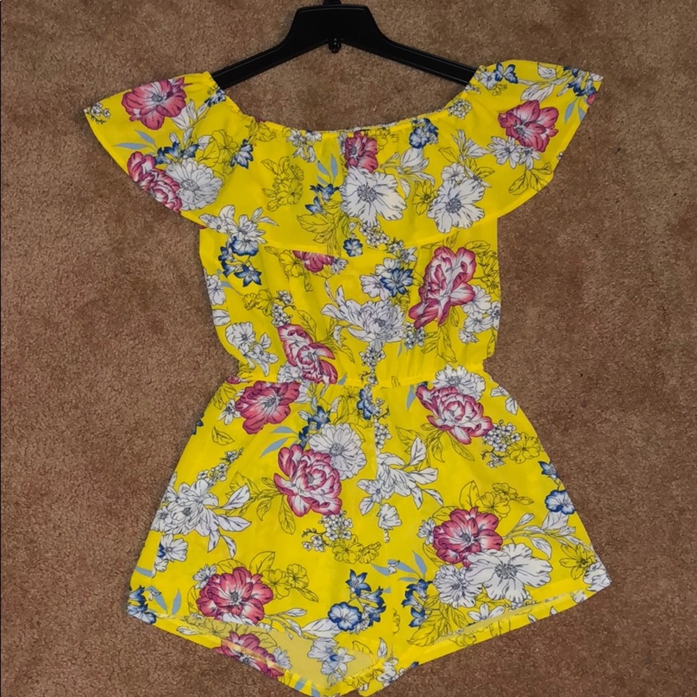 New Flouncy Yellow Romper